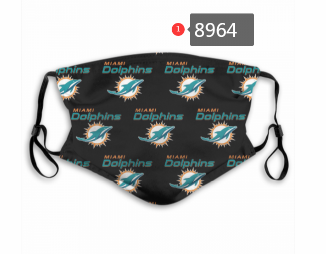 2020 NFL Miami Dolphins #5 Dust mask with filter